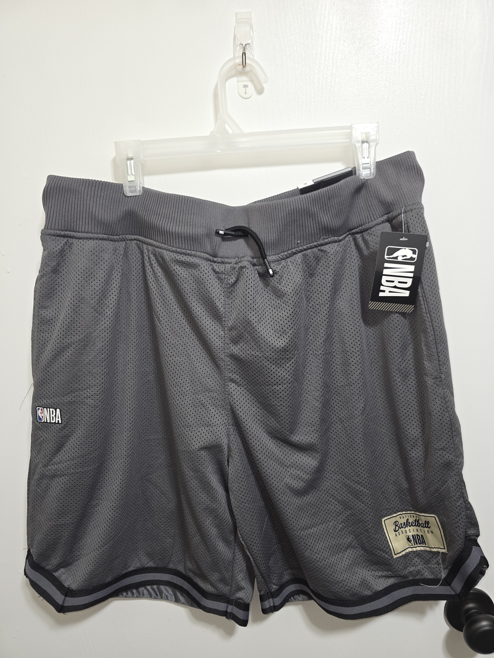 NBA Men’s Gray Performance Mesh Shorts